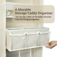 thumbnail image 2 of Baby Hanging Organizer 5-Shelf Over-the-Door Organizer with Diaper Caddy, Beige, 1 Count, 2 of 6