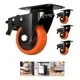 thumbnail image 1 of Rueda Mueble Repuesto Giratoria Freno Llanta Pvc Kit 4pcs, 1 of 8