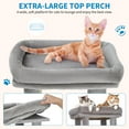 thumbnail image 4 of Yeshouse Árbol para gatos de 155 cm, varios niveles, ideal para gatos grandes y Maine Coon, con percha gigante, 2 compartimentos, postes rascadores de sisal y pelotas colgantes, 4 of 7