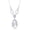 Amethyst & MOP, variant on Celtic Y Design Mother of Pearl and Oval Faceted Amethyst 17+2” Gemstone Necklace Sterling Silver Jewelry for Women or Teens