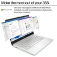 thumbnail image 3 of HP 14 Inch Business Student Laptop Computer, Intel N150 Processor, 16GB RAM, 384GB Storage(128GB UFS+256GB MSD), Wi-Fi 6, Copilot AI, Webcam, Office Pro Lifetime, Windows 11 Pro, w/Accessories, 3 of 5