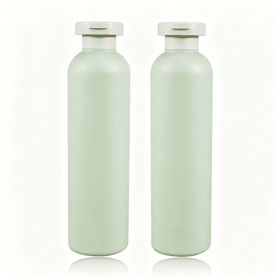 BPPEG 8.8Oz Squeeze Bottles with Flip Cap,Refillable Plastic Travel Bottles for Creams,Lotion,Shampoo,Conditioner (2 Pcs)