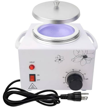 Morfone Wax Warmer for Hair Removal, Professional Waxing Kit for Women, Single Pot Wax Heater with Adjustable Temperature (White)