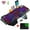 Purple, variant on XINMENG Wireless Gaming Keyboard and Mouse, Rainbow Backlit Rechargeable Keyboard Mouse 3800mAh Battery Metal Panel, Removable Hand Rest Mechanical Feel Gaming Mute Mouse for PC PS4 PS5 Xbox Gamers