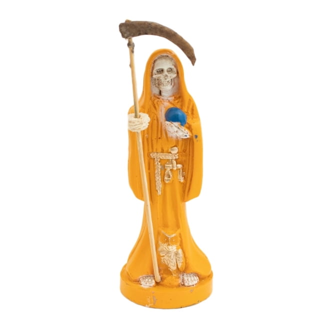 Imagen Resina Santa Muerte 15 Cm 1 Pieza(Amarillo)