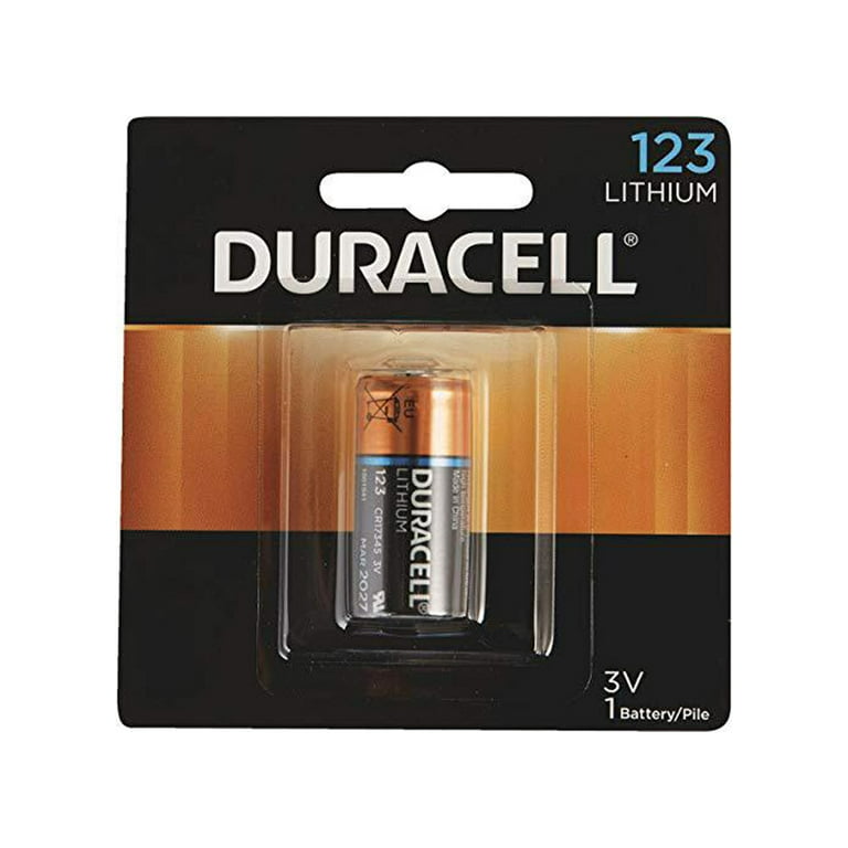 6 duracell cr123a dl123a 3 volt photo lithium batteries in original  packaging