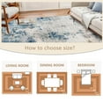 thumbnail image 4 of SANMADROLA 8X10 Area Rugs for Living Room Modern Abstract Blue Machine Washable Rug Soft Bedroom Rug Non Slip Stain Resistance Dining Room Mat Carpet for Office Couch Entrance Kitchen, 4 of 9