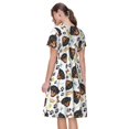 thumbnail image 2 of Bixox Robe d'Été à Manches Courtes pour Femmes Robe Ample Longueur Genou avec Poches-Rottweiler, 2 of 7