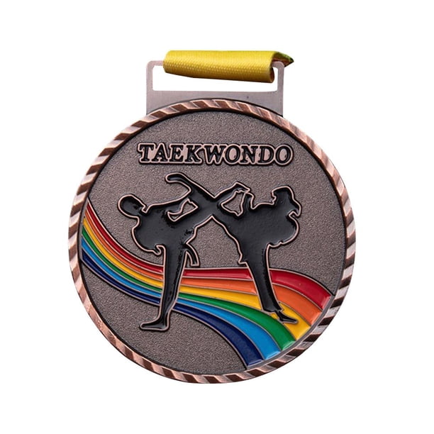 Juego deportivo Medallas Ganador Premio Hornear Pesca Taekwondo Medallas (Cobre) JShteea El nuevo
