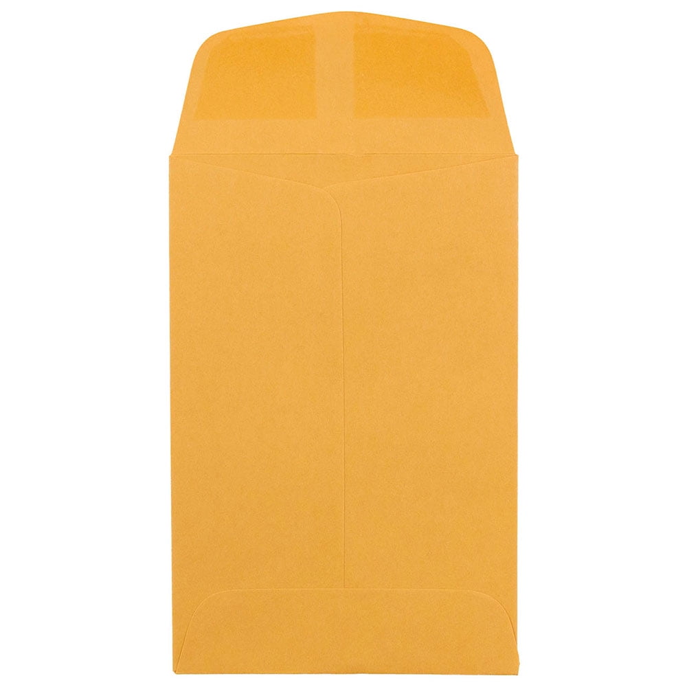 JAM Paper #4 Coin Envelopes, 3x4.5, 1000/Carton, Brown Kraft Manila