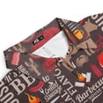 thumbnail image 4 of Retro National Barbecue Day Polo Shirts For Men Grill And BBQ Golf Polos Mens Polo Shirts Short Sleeve Button Up Shirt Men, 4 of 7