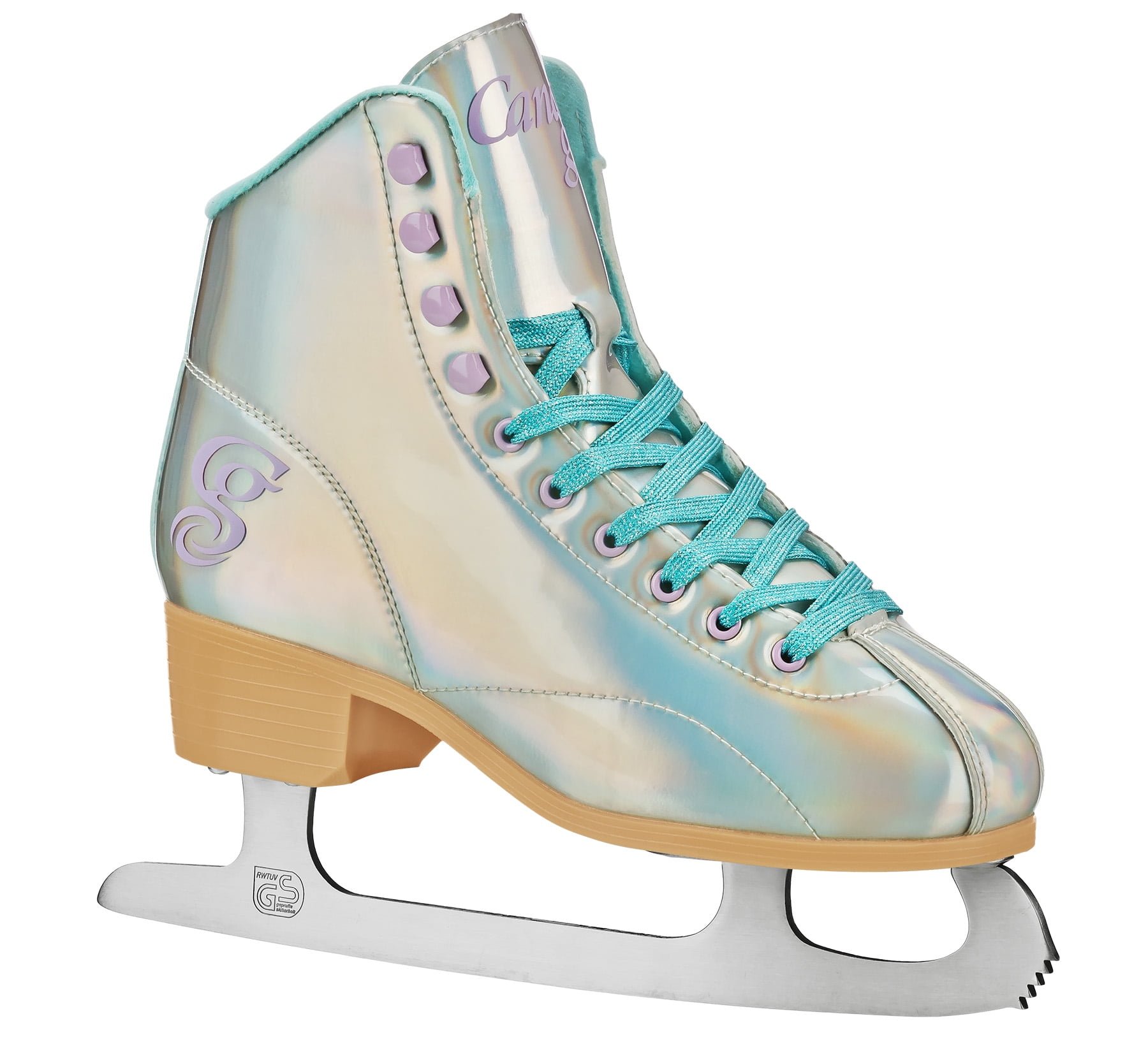 SFR Two-Piece Ice Skate/Skating Adjustable Blade Guards Blue 