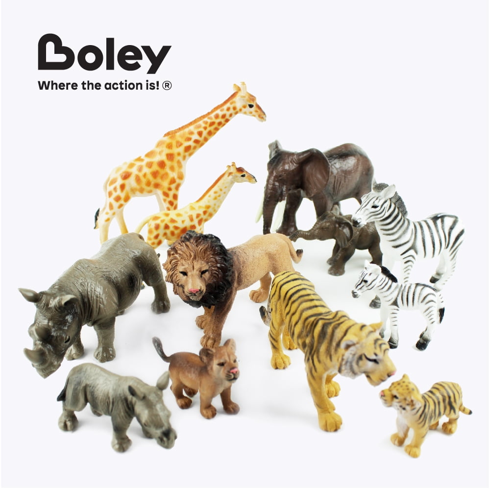 boley 12 piece safari animal set