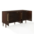 thumbnail image 6 of Pemberly Row 2 Large Cabinets Modern Wood Sideboard in Mahogany, 6 of 12