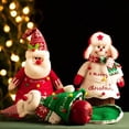 thumbnail image 3 of Saco de Papá Noel para niños, bolsa de almacenamiento de dulces, decoración navideña para el hogar, regalos de Navidad, Año Nuevo, 2024, 2023, 3 of 4