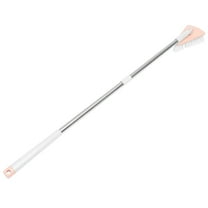 Hotel Cleaning Brush Broom with Long Bristle Grout Spinning Scrubber for Pink