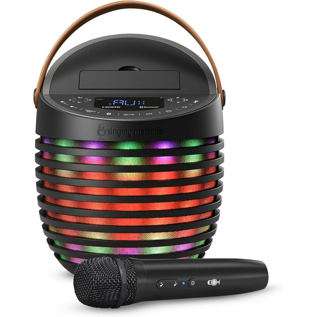 Sistema de Karaoke SingCast One con Micrófono Inalámbrico, Altavoz Bluetooth, Video Casting, Efectos de Eco, para Adultos y Niños