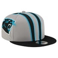 thumbnail image 3 of Men's New Era Gray Carolina Panthers  Helmet 9FIFTY Snapback Hat, 3 of 6
