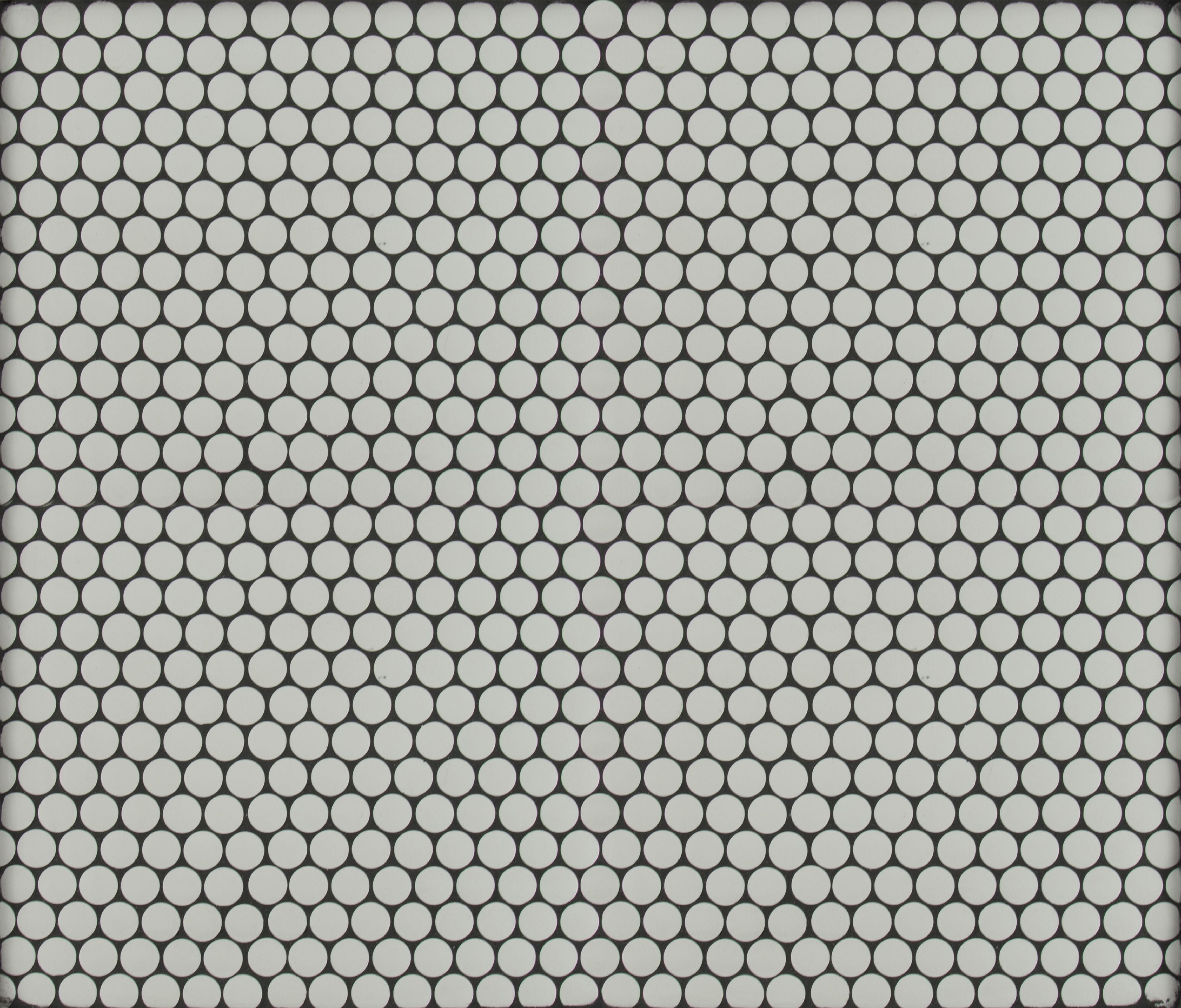 MSI Penny Round Bianco 11.3 in. x 12.2 in. x 6 mm Ceramic Mesh-Mounted Mosaic Tile (14.36 sq. ft. / case)