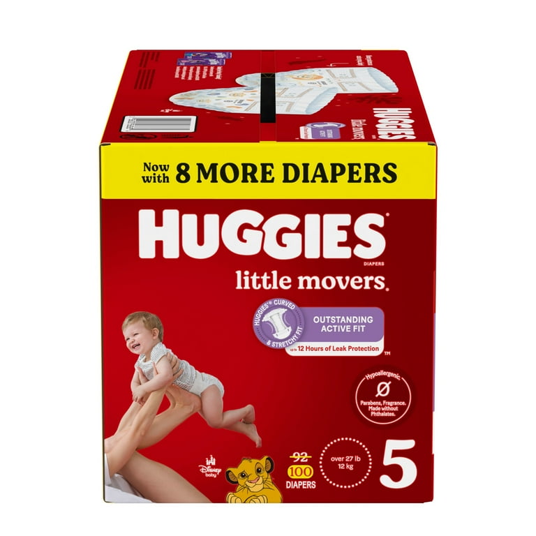 Huggies Slip On Size Huggies Little Movers Slip-On Baby Diapers
