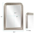 thumbnail image 5 of Tyler Dillon Arched Metallic Wood Framed Sterling Wall Mirror, 5 of 6