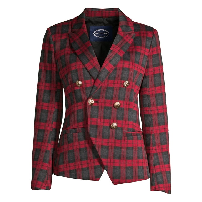 Womens red blazer deals with gold buttons