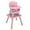 Pink, variant on Costway 8-in-1 unisex Baby High Chair Convertible Dining Booster Seat with Removable Tray Yellow