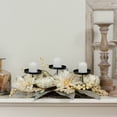 thumbnail image 3 of Northlight Dahlia and Pumpkin Fall Harvest Candle Holder Centerpiece - 21", 3 of 6
