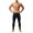 Black, variant on Mens Cotton Double Crotch High Stretch Slim Fit Thermal Long Johns White XXL