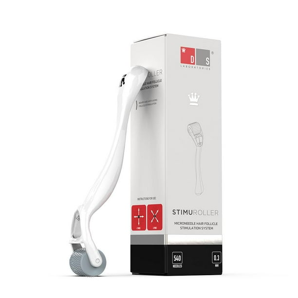 DS Laboratories StimuROLLER (Derma Roller) Micro-needle Hair Stimulation System for Beard and Face, 540 Titanium Micro Needles mm for Beard and Facial Hair Growth… DS Laboratories StimuROLLER (Derma Roller) Micro-needle Hair Stimulation System for Beard and Face, 540 Titanium Micro Needles mm for Beard and Facial Hair Growth…