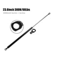 thumbnail image 3 of Unique Bargains 1 Set 23.6inch 300N/66Lbs Gas Struts Shocks Lift Supports Lid Supports Lid Stay Black Lift Support, 3 of 7