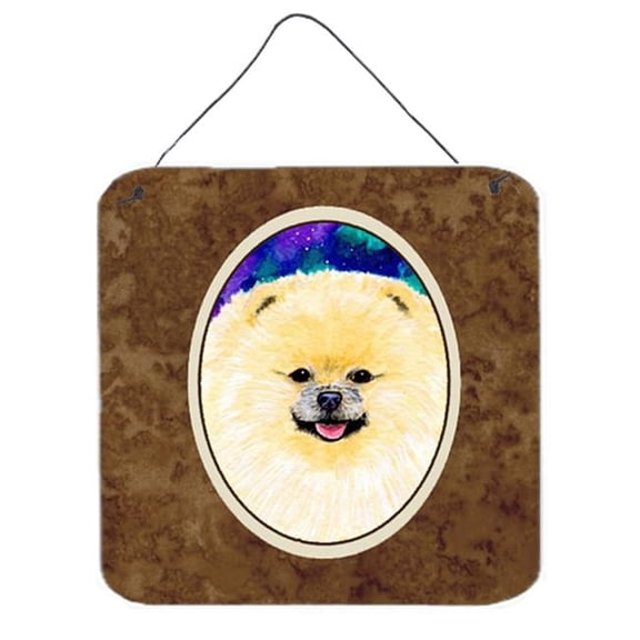 Pomeranian Aluminium Metal Wall Or Door Hanging Prints