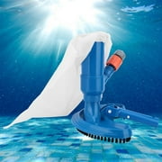 Aspirateur sous-marin portable pour piscine à jet avec poteau, brosses à récurer, sac à feuilles pour piscine hors sol, spas, étangs et fontaines