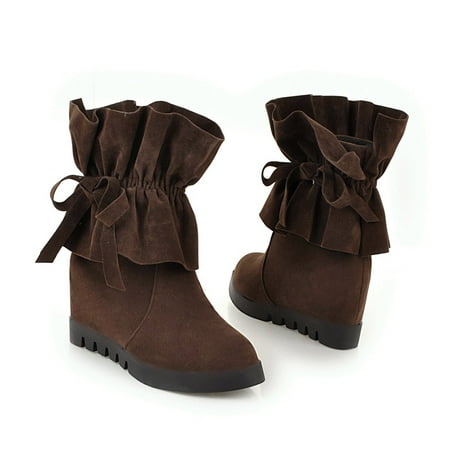 

Aueoeo Boots For Women Fall Boots Autumn Women S Shoes Frosted Short Boots Fashion Ladies Short Boots Chunky Boots For Women