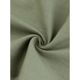 thumbnail image 5 of INSPIRE CHIC Women's Linen Skirt High Waist Knee Length Button Front Office Pencil Skirts Green Grey 2XL, 5 of 6