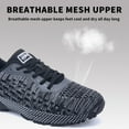 thumbnail image 2 of AOV Mens Running Shoes Casual Tennis Athletic Gym Fashion Lightweight Sneakers Black US 10.5, 2 of 6