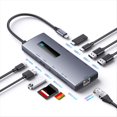 thumbnail image 2 of Concentrador USB-C 10 en 1 4K 60 Hz, Puerto USB-C A Ethernet, PD, 100 W, Ranura para Tarjeta SD/TF para Portátil y Tableta., 2 of 10