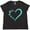 Black Leopard, variant on Inktastic Paw Print Heart Women's Plus Size T-Shirt
