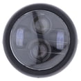 thumbnail image 2 of Faro para Motocicleta LED Universal 12v IP67 Negro Macarena Faro LED redondo 6.5 pulgadas, 2 of 8