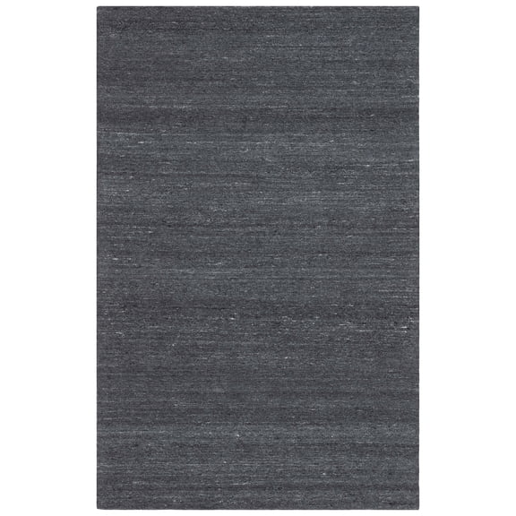 SAFAVIEH Outdoor Micro-Loop Garrett Solid Indoor/Outdoor Area Rug, Dark Grey, 5' x 8'