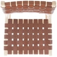 thumbnail image 5 of SAFAVIEH Adah Modern Leather Bar Stool, Cognac/Nautral (22.2 in. W x 22 in. D x 43 in. H), 5 of 7