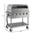 thumbnail image 3 of 36 in. Commercial Outdoor Propane Grill With Pizza Oven in Stainless-Steel (CGKIT3-36P), 3 of 13
