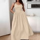 thumbnail image 2 of Vestido de moda liso sin espalda con cuello en V y cintura alta para mujer, poliéster spandex, estilo sexy y elegante, tallas S-XXXL, 2 of 6