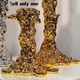 thumbnail image 3 of Candelabro Dorado Candelero Superficie Chapada en Resina Forma Fundida Centros de Mesa de Boda Mesa de Comedor DecoracióN de Muebles para el Hogar, 3 of 5