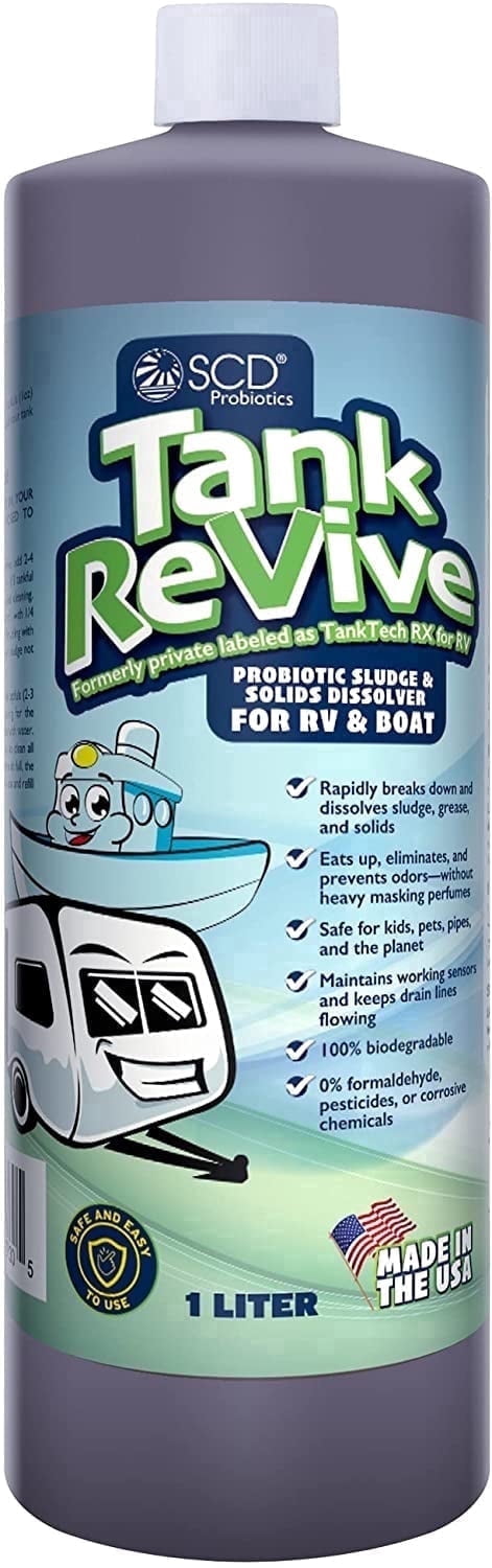 Tank ReVive Probiotic Sludge Dissolver for RV and Boat Septic Maintenance β 1 Liter