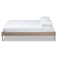 thumbnail image 2 of Baxton Studio Colette Lit Plateforme en Bois Mi-Siècle Complet en Oak, 2 of 9