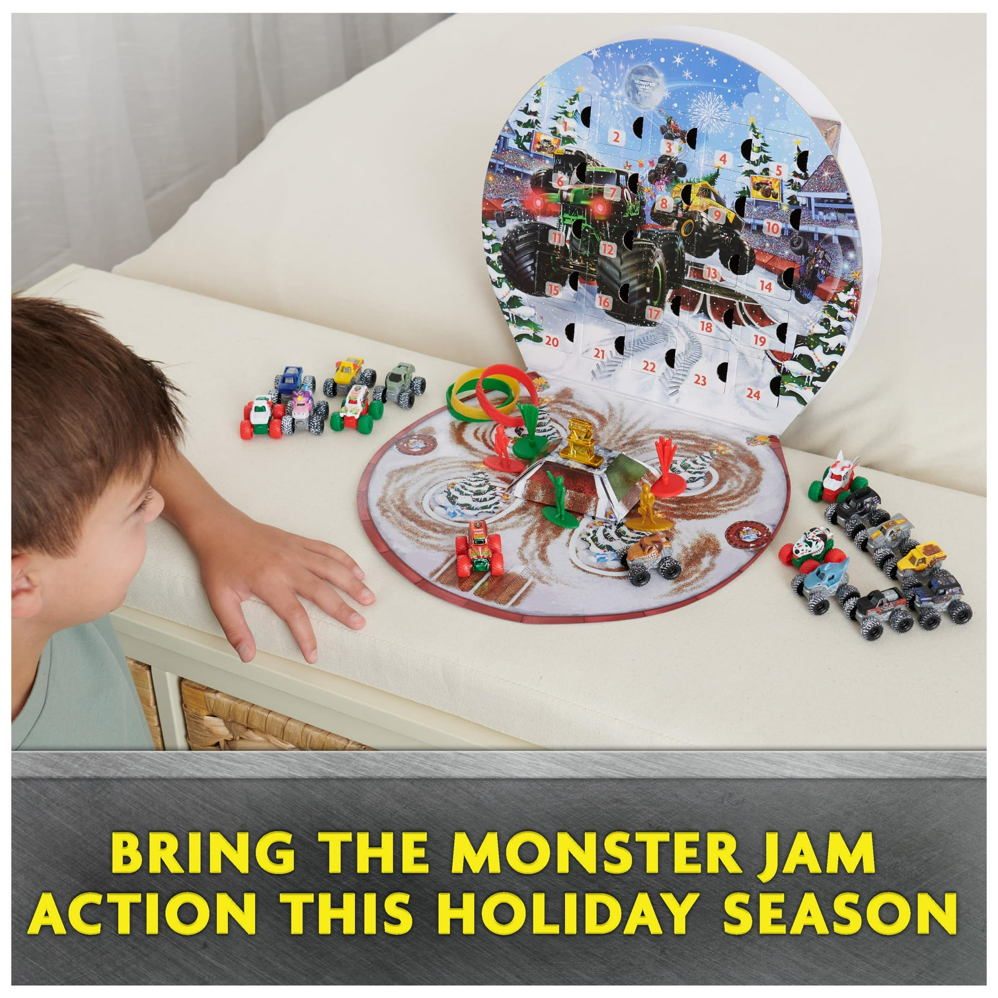 MONSTER JAM MINI アドベントカレンダー Monster Jam Mini Holiday 2024 Advent Calendar, 24 Days of