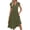 Armygreen, variant on Summer Dresses for Women Ruffle Sleeve V Neck Midi Dresses Fashion Casual Flowy Vacation Sundress