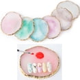 thumbnail image 3 of Nail Art Palettes Nail Mixing Palette Polish Color Mixing Plate Golden Edge Resin Nail Holder Nail Art Display Cosmetic Mixing Tools, 3 of 5