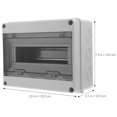 thumbnail image 2 of Caja eléctrica resistente a la intemperie, caja exterior, cajas de interruptores impermeables, distribución de plástico, 2 of 6